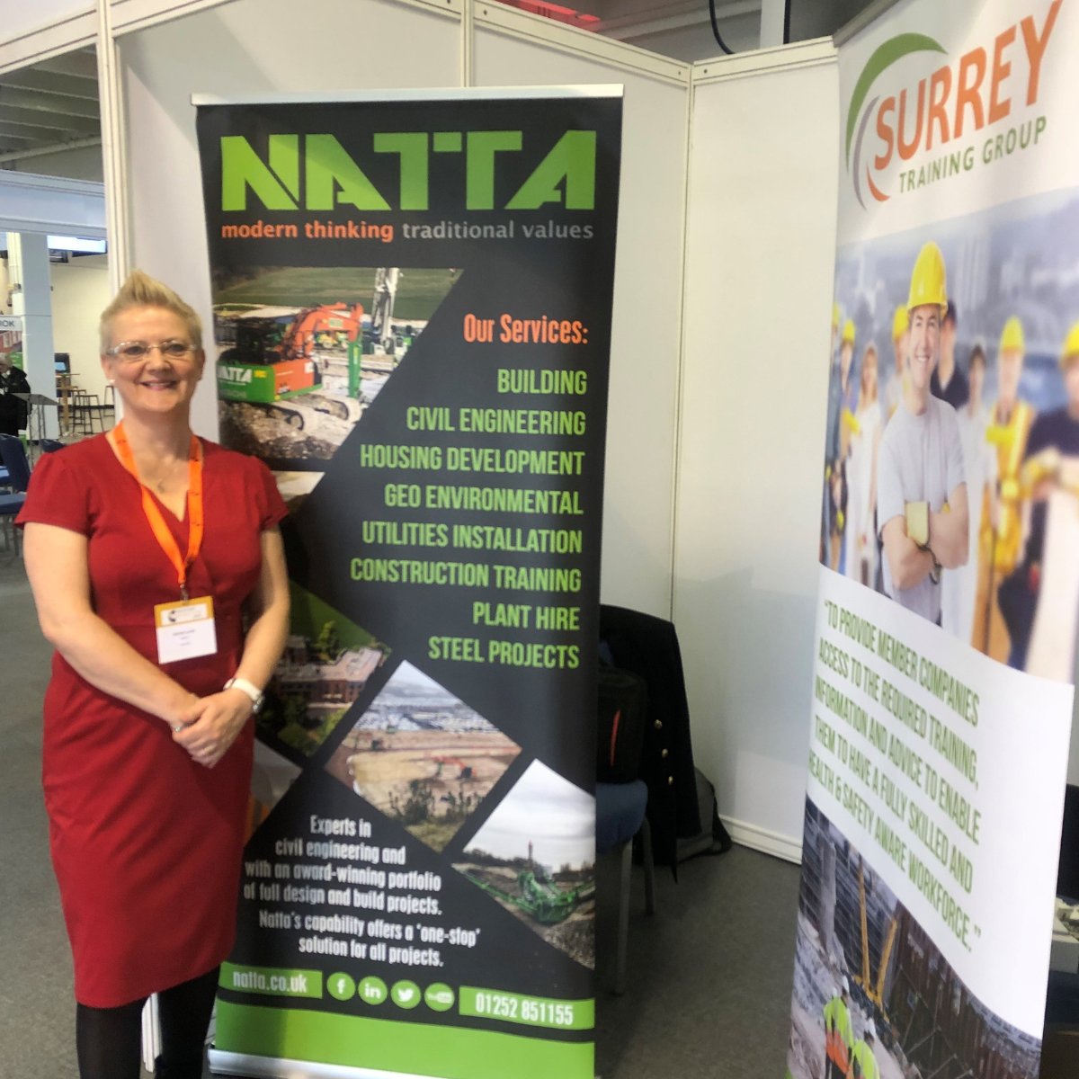 Belinda is at Sandown Park Racecourse for the South East @ConstructExpo.

It is a free-to-attend event for #construction professionals, so why not come along and visit #TeamNatta at stand 89. We'll be there all day to talk to you about The Natta Group👷 

#SECE2024 #Networking