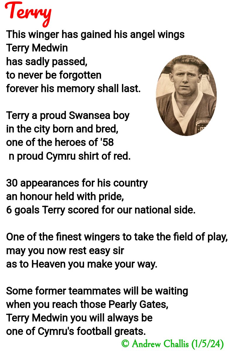 Rest in Peace Terry. 🕊 ❤️🏴󠁧󠁢󠁷󠁬󠁳󠁿⚽️