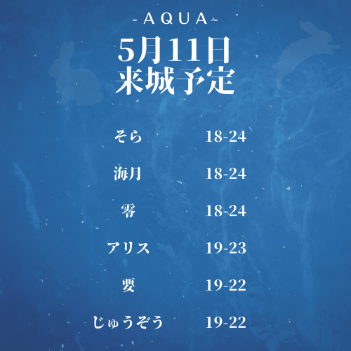 AQUAのツイート