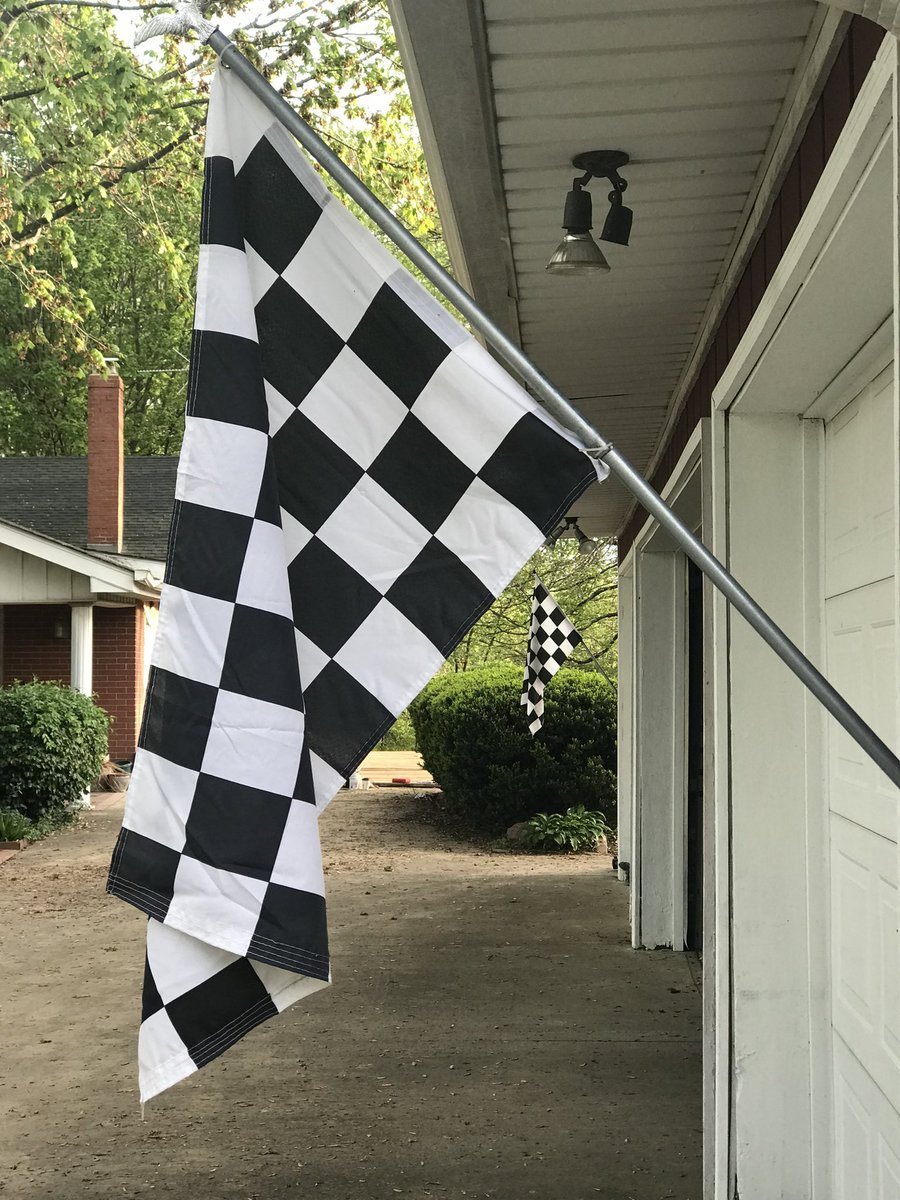 It’s May so the flags are up! @IMS @IsIndy500Today @BorgTrophy