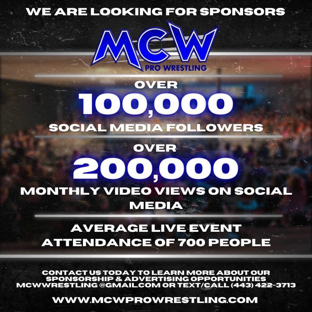 Click Here 👉 bit.ly/2vsDp5W to drop kick those boring bake sales and take your #Fundraiser experience to the next level‼️

Get in the ring w/#MCWProWrestling & let the Power of Pro Wrestling go to work for your organizations next #Benefit or even #Sponsor…