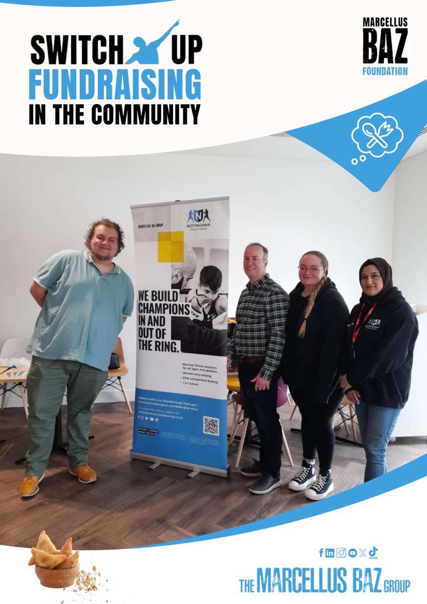 We were at HMRC #Nottingham yesterday, raising funds with our famous samosa sale.

This gives young people a chance to develop their entrepreneurial skills, meet professionals and gain vital work experience.

Thank you, Lee and the #HMRC team

#BuildingPositiveFutures
#SwitchUp