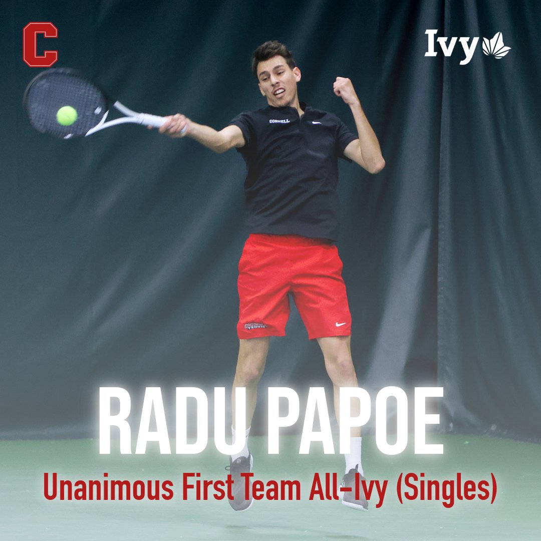 For the first time in 24 years, @CornellMTennis has an Ivy League Player of the Year in Radu Papoe. 

Papoe had a 15-3 record and 6-1 mark in @IvyLeague action. Additionally, he is now a two-time unanimous first team All-Ivy selection.

🔗: bit.ly/3WnUY4e

#YellCornell