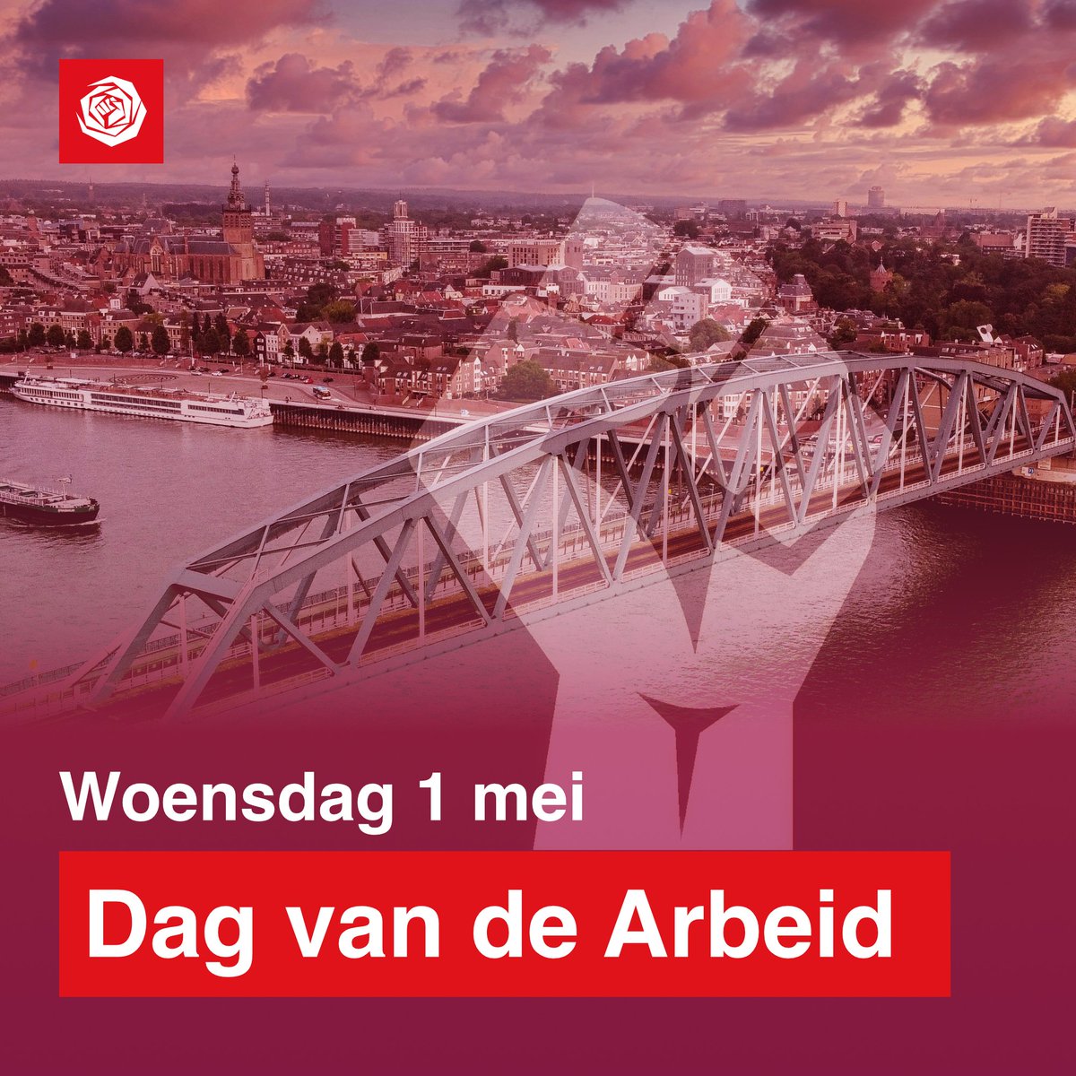 Het is vandaag 1 mei: de Dag van de Arbeid. Een mooi moment om stil te staan bij te successen van de arbeidersbeweging. Maar ook om verder te kijken, want er valt nog veel binnen te halen: een fatsoenlijk minimumloon, wonen als recht en goede arbeidsvoorwaarden voor iedereen.