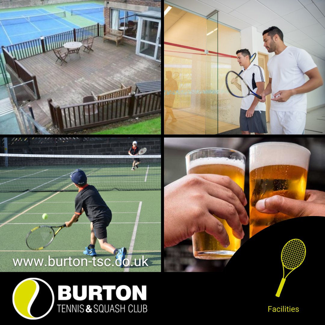 It's not just the excellent #tennis and #squash facilities which makes our club so great - an award-winning bar, #pooltable, #tabletennis tables and a giant television screen are just some of the other perks!

#squashclub burton-tsc.co.uk