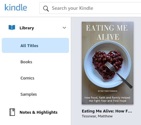 MatthewTessnear's tweet photo. Still haven't read my 2019 mental health memoir Eating Me Alive? The ebook version is FREE May 1-5 to celebrate the fifth anniversary of its release! Just visit https://t.co/2SKCOpBsnz and click on "Kindle $0.00 to buy."
#WritingCommunity #writerslife #books https://t.co/ehaL1rghlK