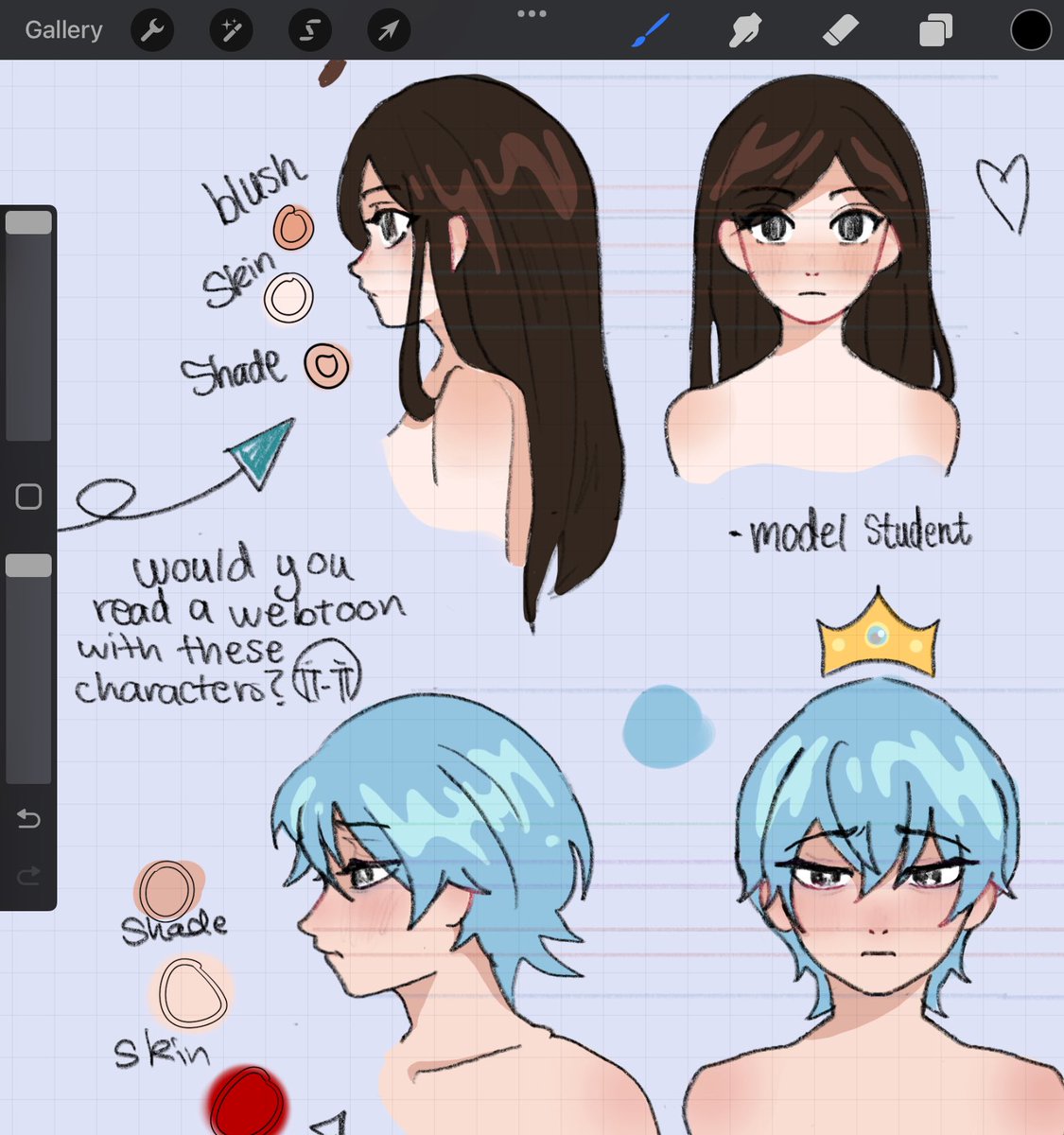 sheep_eyed's tweet image. Making my first ocs!!! Haven’t even decided their names yet. But I love how they look, even tho they look kinda basic.. 💕💎😅#sketchyart #ocart #ocdesign #originalcharacter #cuteartstyle #procreate #artist #youngartist #drawing #animestyle
