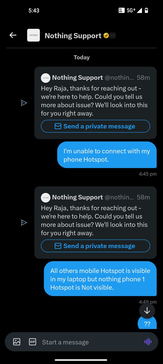 No Reply from @nothingsupport @getpeid @nothing @Android #1MAYIS #NOTHING #Android