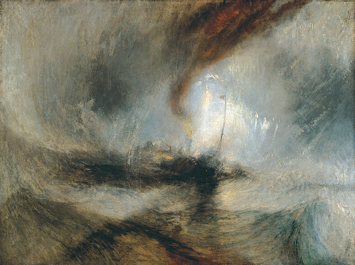Nor were the Impressionists the first artists to use loose brushwork and move away from traditional, Renaissance-inspired representations of reality.

The English painter J.M.W. Turner famously let 'impressions' take over his art in the early 19th century: