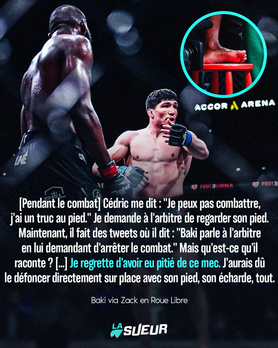 Baki revient sur la situation confuse de l'écharde, et regrette d'avoir eu pitié de Cédric Doumbé. 😬🦶