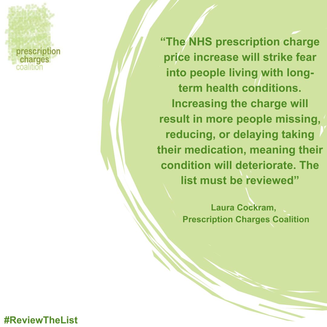 It will now cost almost £10 for a single item on a prescription in England - for many working age ppl living with Genetic Conditions. This is unaffordable. buff.ly/3wkli4w  #ReviewTheList