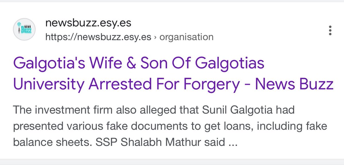 What happened to this fraud case of Galgotia?