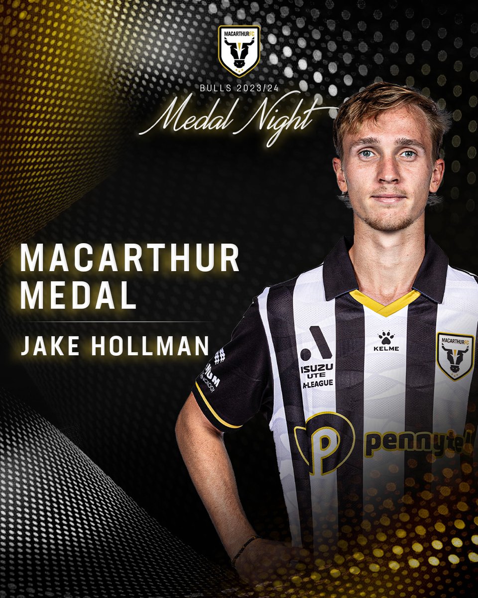 The final award of the night, our Macarthur Medal, goes to... Jake Hollman 🏆

#WeAreTheBulls