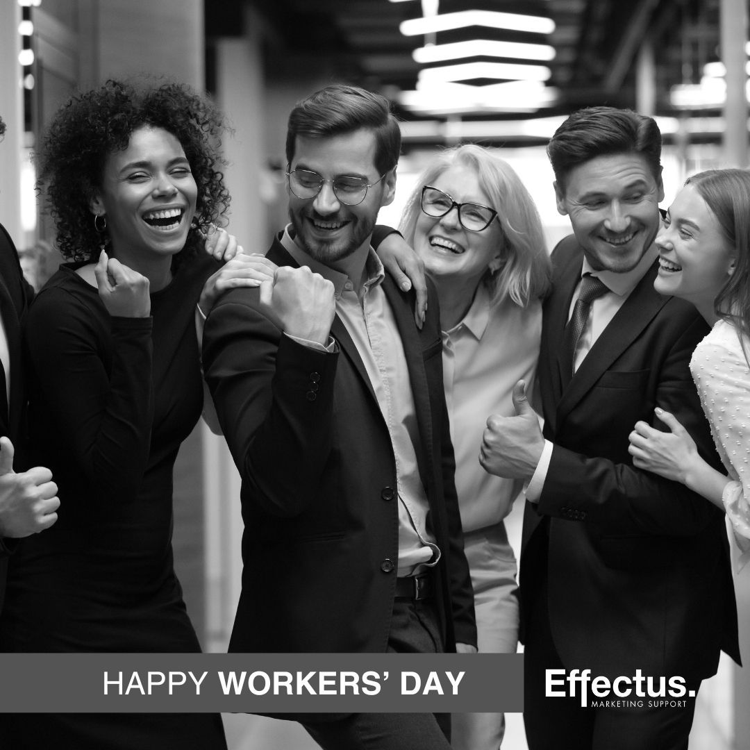This Workers' Day, Effectus celebrates the architects of South Africa's success!

Your grit, determination & dedication are the fuel for our nation's growth.

Let's keep pushing for a more productive & prosperous South Africa, together!

#WorkersDay #FutureOfWork #EffectusGroup