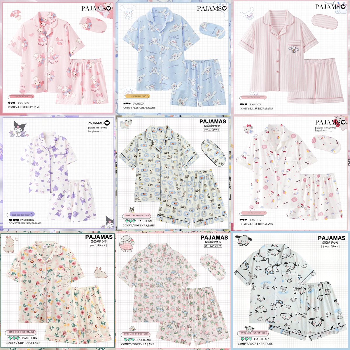 sasisbysi's tweet photo. กรี๊ด ทุกคนคับ ชุดนอนน่ารักทุกแบบเลย เซตละ 189 บาทเอง ผ้านิ่มใส่สบายด้วย ต้องมีติดตู้ไว้สักตัวแล้วมั้ย🫧🛌🧸 https://t.co/SfbVZFSdPY