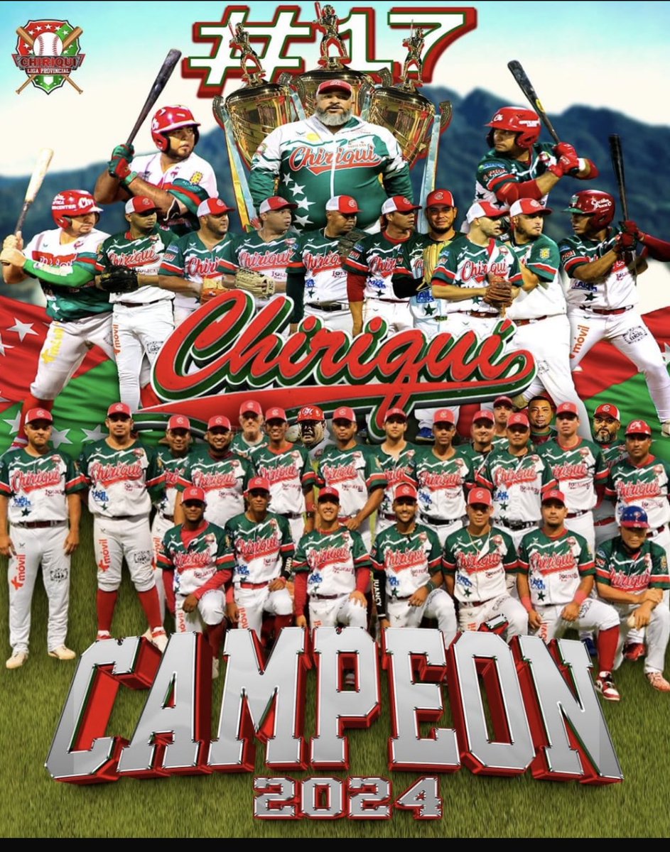 Por 17 vez Chiriquí es Campeón Nacional de Baseball -Campeones 2024
