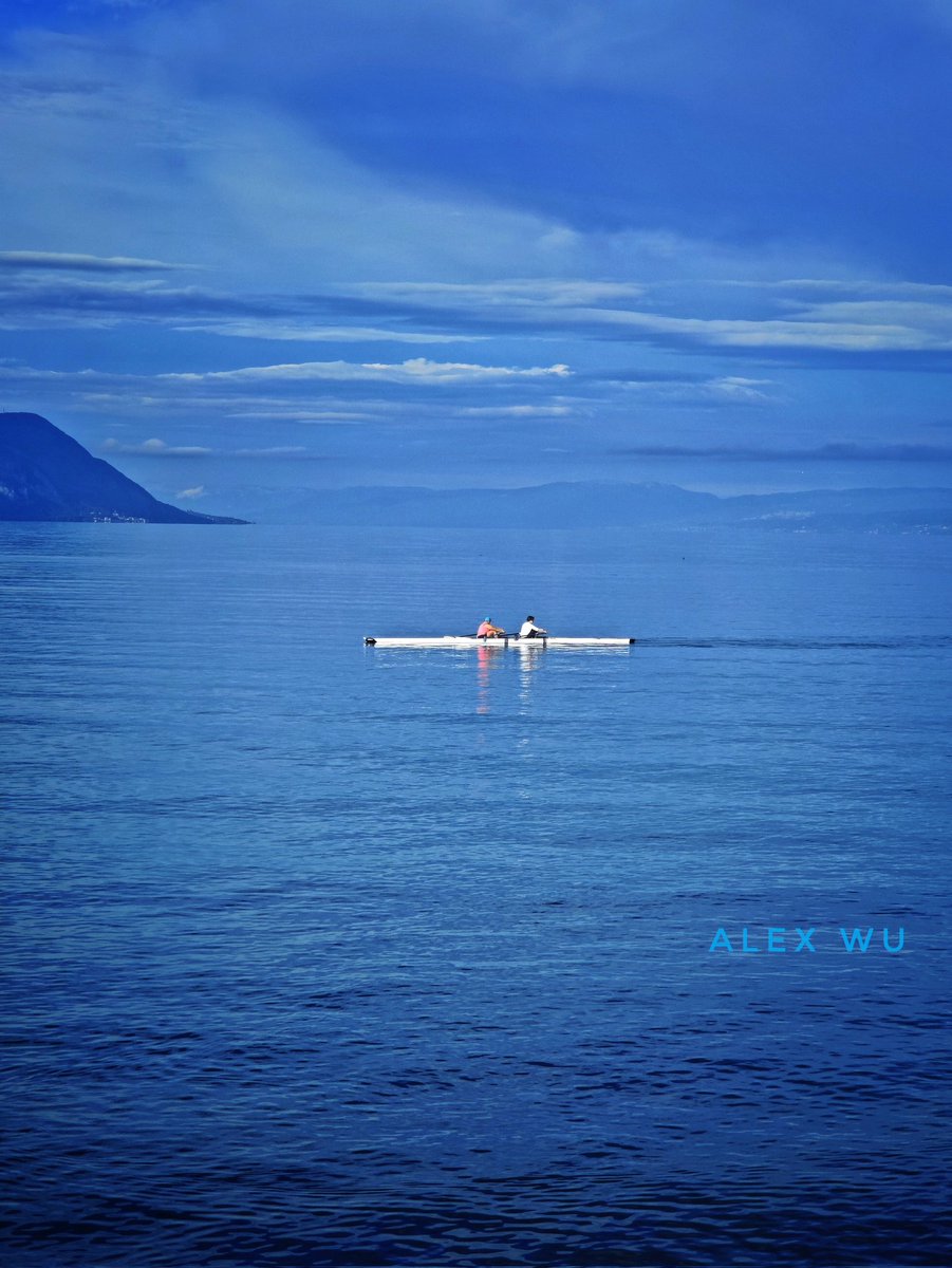 Beautiful Lake Geneva, the charming blue.