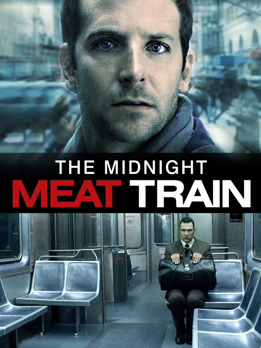 @deadmeatjames I have the perfect recommendation for the Kill Count (or a podcast)... 'The Midnight Meat Train' starring Bradley Cooper and Leslie Bibb based on a Cliver Barker story. A very unique, dark and genuinely scary mid 2000s horror movie.