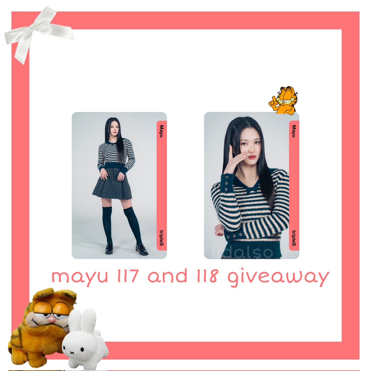 objekt giveaway! <3 🐇

mayu 117 and 118 

— like & rt 
— comment with id 
— 1 winner
【 you do not need to follow just like, comment & rt! 】
ends on the 4th of this month !

— #tripleS #트리플에스 ♡