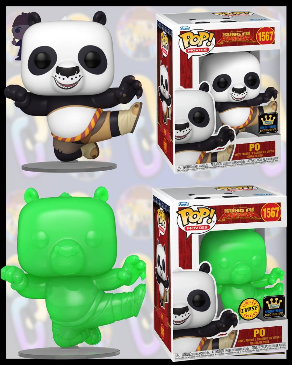 First look at Specialty series Po with chase. Love the emerald chase. Long time since we see one like that. Remember Jade Shenron? Was epic #kungfupanda4 #kungfupanda #Funkos #Funkopop #Collectibles #Collectible #Popholmes #Funkonews #Funkopopnews #Funkopopvinyl #Funkopops…