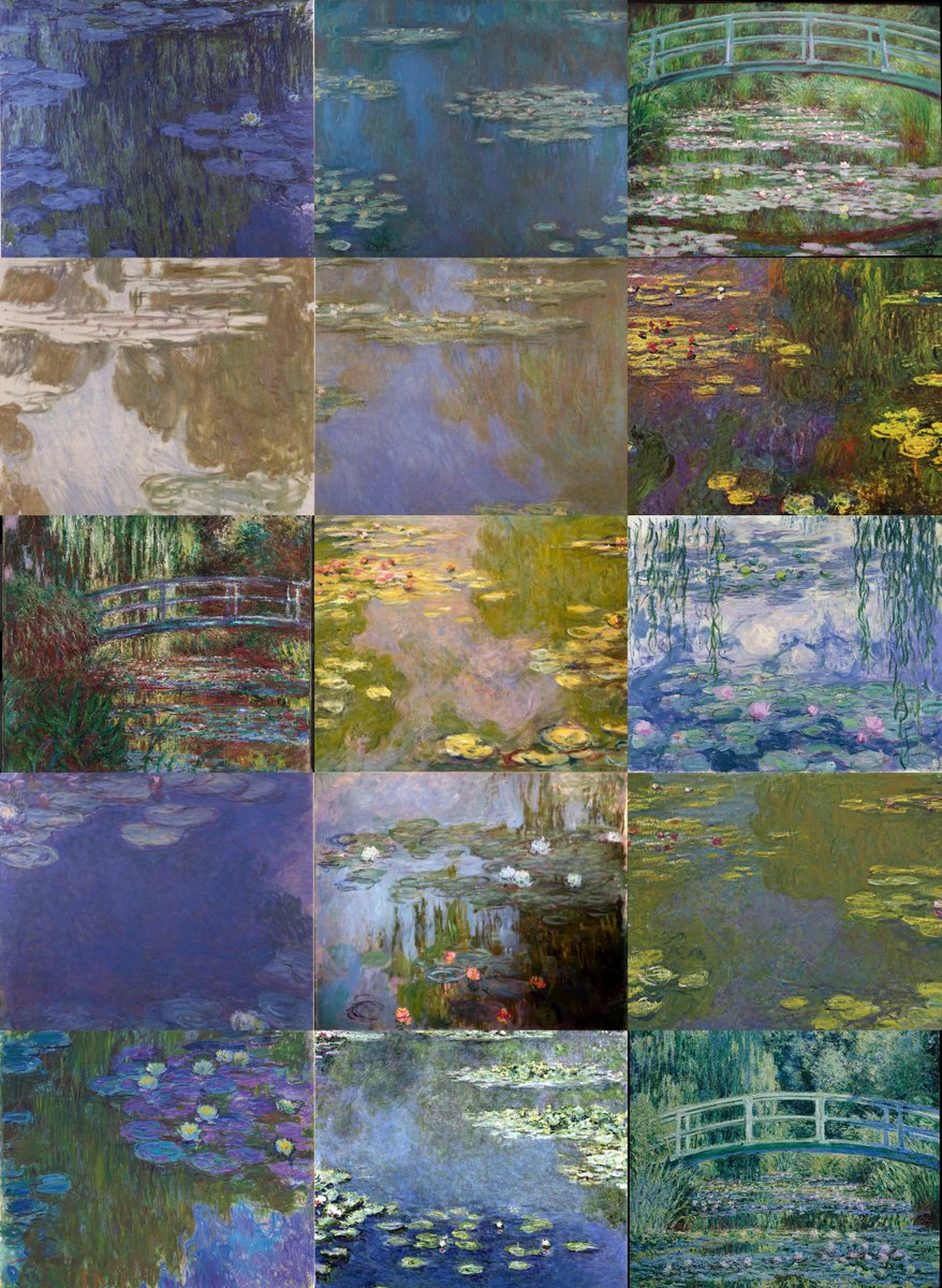 Because the founding principle of Impressionism — that light changes the world and how we perceive it — was taken to its logical conclusion in Giverny.

Monet painted those same water lilies hundreds of times, always with fresh inspiration, as if he had never painted them before.
