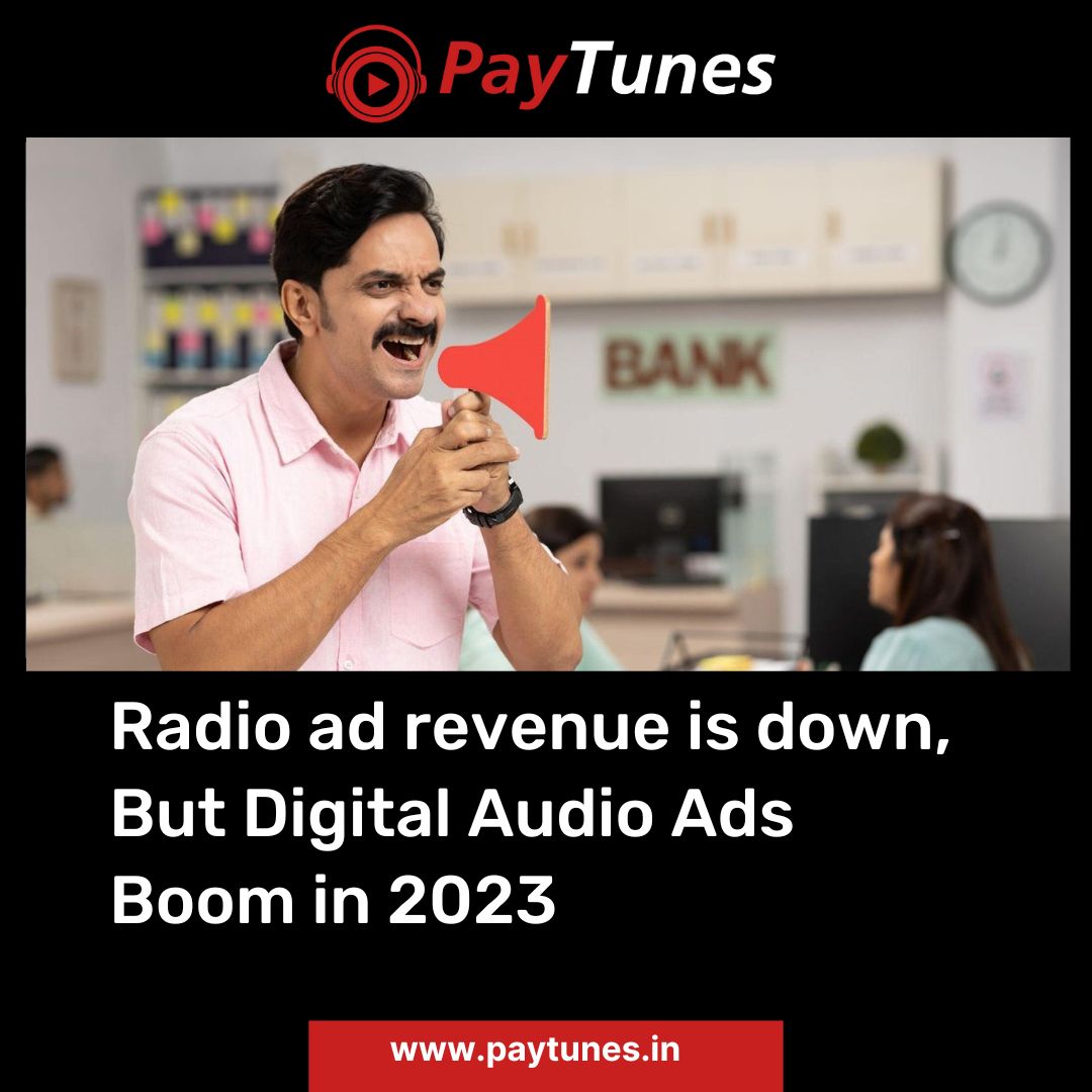 Radio ad revenue is down, But Digital Audio Ads Boom in 2023
.
Visit to read more -paytunes.in/blog/radio-ad-…
.
.
.
#RadioAdRevenue #DigitalAudioAds #AdvertisingTrends #AudioMarketing #MediaShift #DigitalTransformation #AdTech #RadioIndustry #MarketingInsights #AudioBoom