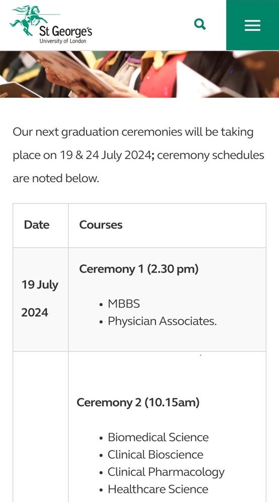 ⁦@StGeorgesUni⁩   #MedicalStudents 
Should Opt To #Graduate In Absentia 

#PhysicianAssociate Scandal 

⁦@ProfJennyHigham⁩ ⁦@COPMeDUK⁩ ⁦@MedicalEducator⁩ ⁦@UKFPO⁩ ⁦@NavinaEvans⁩ ⁦@NHSEnglandNMD⁩ 

⁦@TheBMA⁩ ⁦@PlaceholdTrent⁩