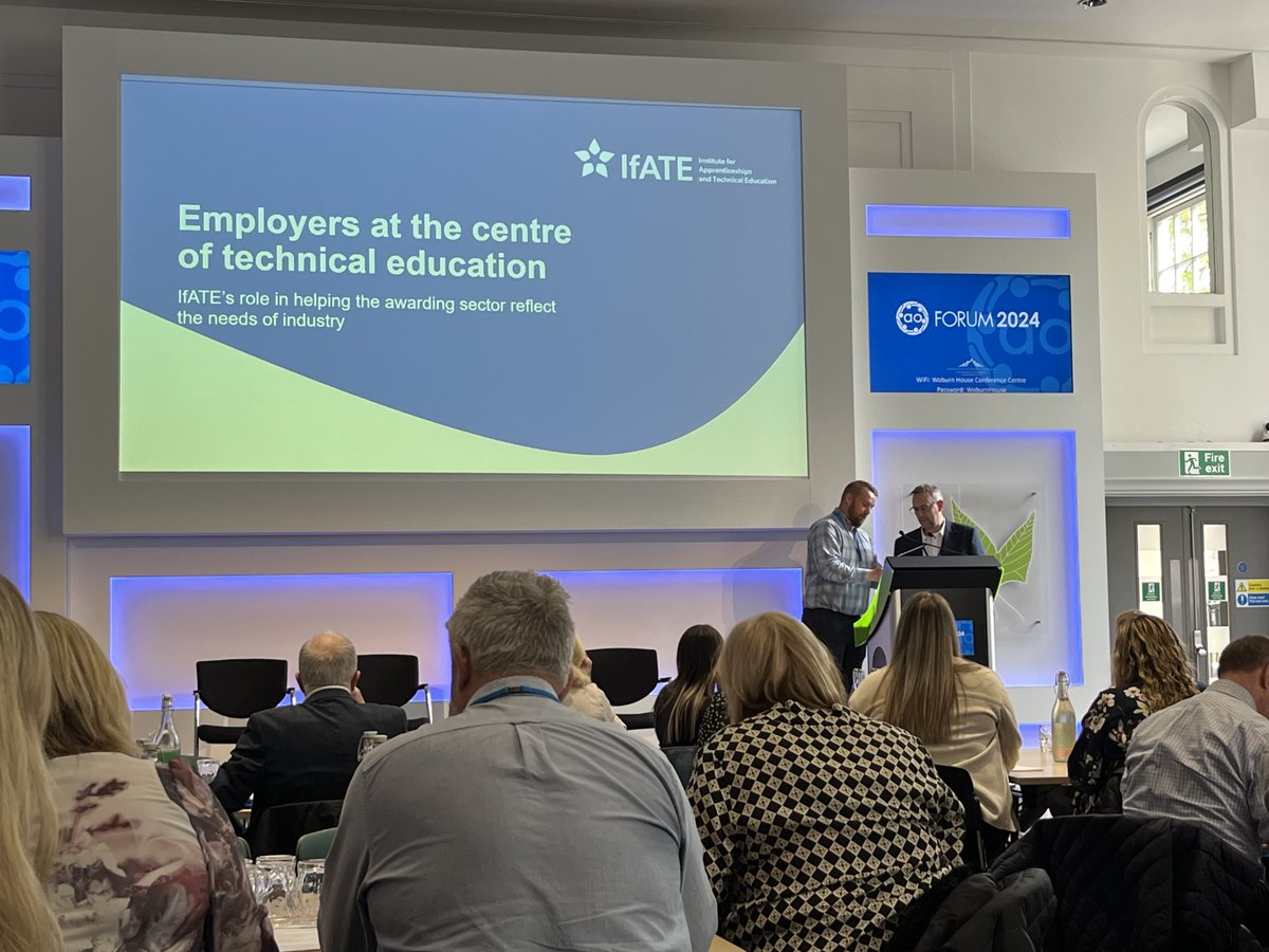 Today we're attending the Awarding Organisation Forum. Ensuring we are aware of upcoming changes in competence requirements and our member's needs are considered in policy reviews. @IFAteched (Institute for Apprenticeships and Technical Education) #aoforum