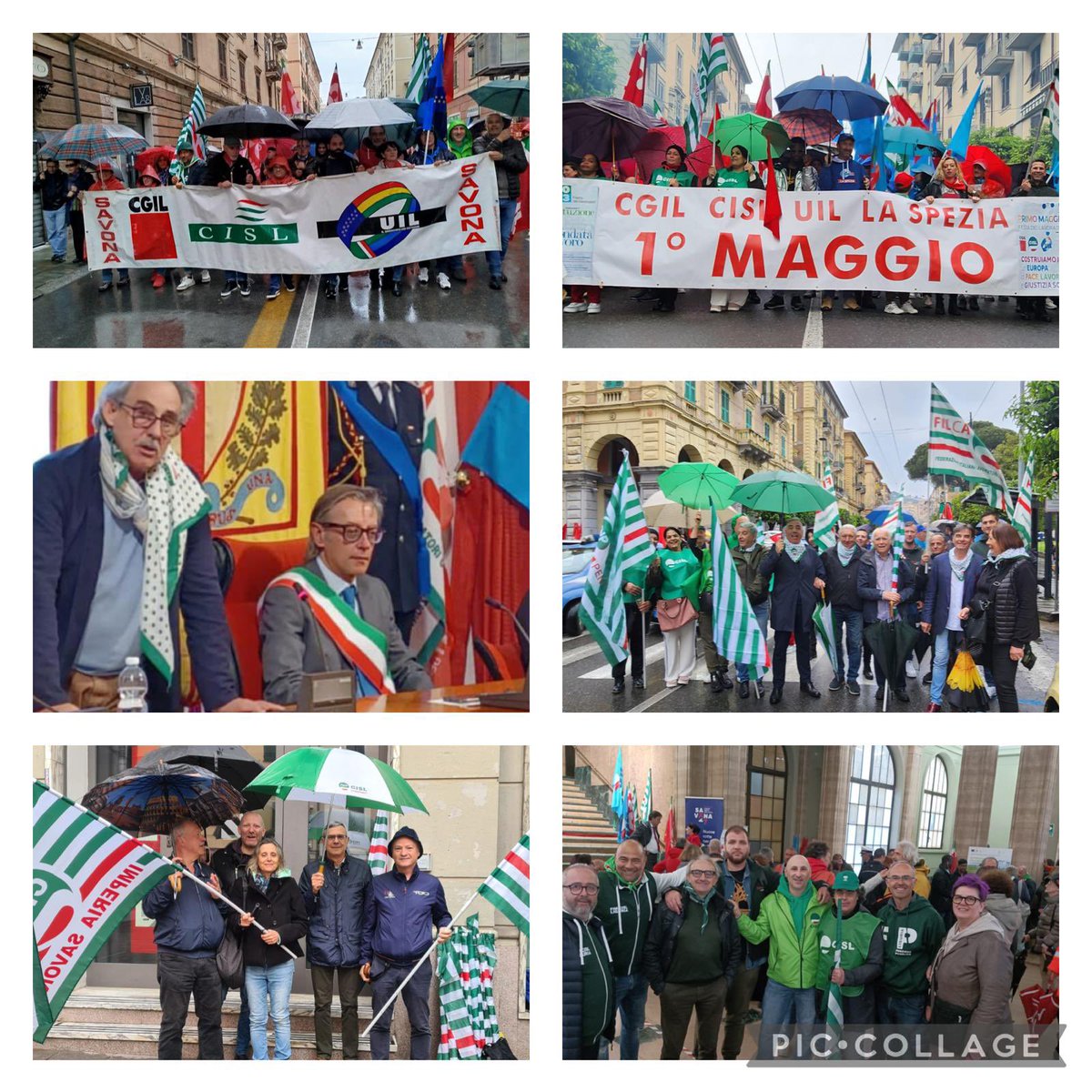 Primo Maggio in Liguria con cortei e iniziative ad Albenga, Savona, La Spezia e Imperia @CislNazionale @ImperiaCisl @CislSavona @Carro_Ant @APistocco