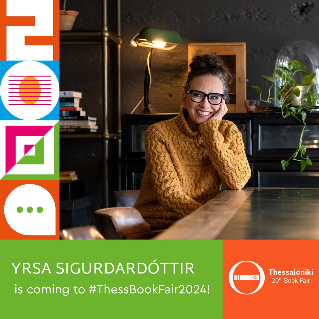 Thessaloniki Book Fair (@thessbookfair) on Twitter photo Yrsa Sigurdardóttir <a href="/YrsaSig/">Yrsa Sigurdardottir</a> is coming to the 20th #ThessalonikiBookFair! The Icelandic writer will discuss her award-winning novels with the reading audience. Her books have been translated into Greek by @Metaixmiobooks | #TBF24 #SKG #TBF Yrsa Sigurdardóttir <a href="/YrsaSig/">Yrsa Sigurdardottir</a> is coming to the 20th #ThessalonikiBookFair! The Icelandic writer will discuss her award-winning novels with the reading audience. Her books have been translated into Greek by @Metaixmiobooks | #TBF24 #SKG #TBF