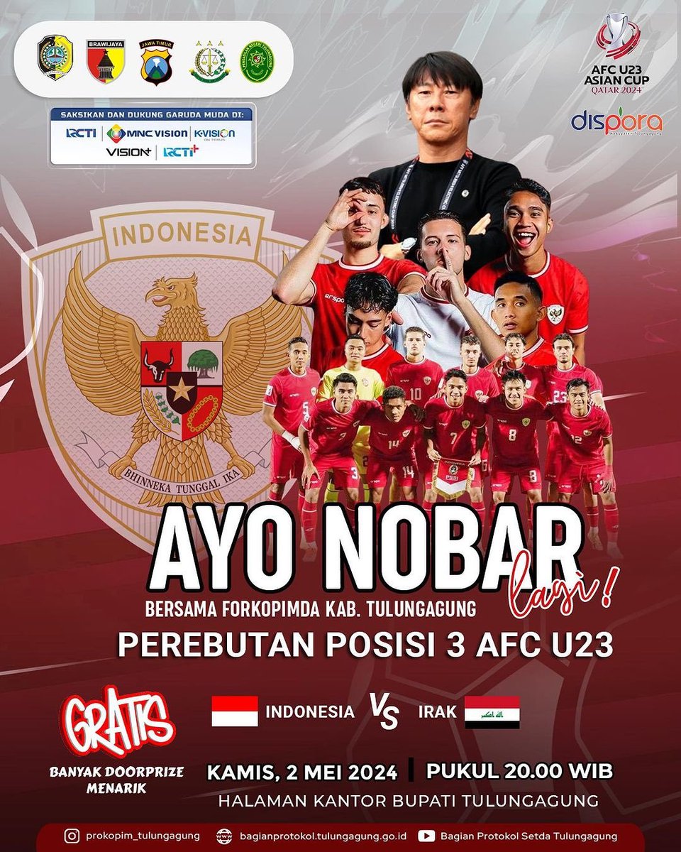 Info Nobar berbagai daerah. Kumpul satu di sini!

Mojokerto posternya belum ada nih? 

Jakarta, Boyolali, Sragen, Tulungagung terlampir