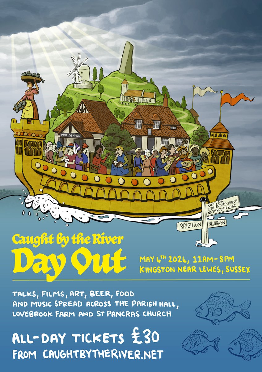 Caught by the River Day Out: here's a list of times and happenings for our sold out event this weekend in Kingston-nr-Lewes caughtbytheriver.net/2024/04/caught…