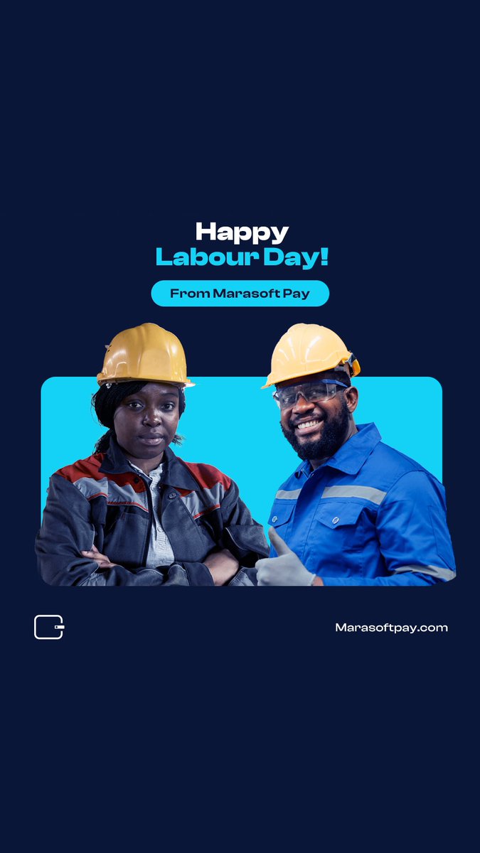 Happy Workers’ Day to every worker. We celebrate your hard work and how you strive for excellence. Your dedication doesn't go unnoticed.

#MarasoftPay #WorkersDay