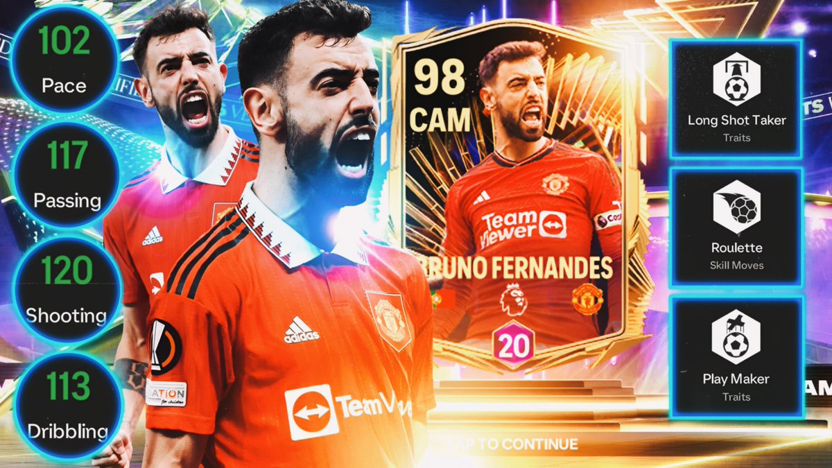 Best Shooting CAM - TOTS BRUNO FERNANDES is Here in FC Mobile!! #FCMobile New Video Is OUT 🎦 youtu.be/h_JvbRXJOpY?si… @MariusMM06 @Nikolas7FC @tutiofifa RT APPRECIATED🔄❤