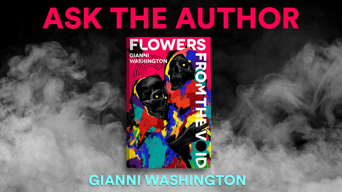 To celebrate tomorrow's publication of #FlowersFromTheVoid, we are asking Gianni Washington some burning questions DM us your questions or comment below! Now's your chance to ask her about horror, the writing process, what it's like to be a first time author, or anything else