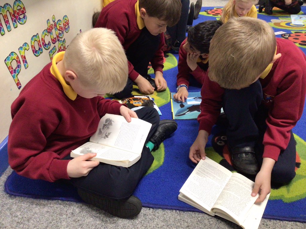 We love to read in Year 2. You could hear a pin drop this morning as we read in our comfy spots 📖 @StJamesChorley