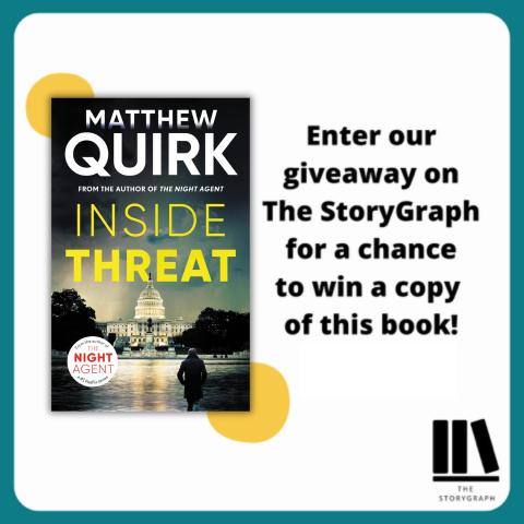 With the President at risk from a threat closer to home than anyone could have imagined, only one operative can save him… Head over to our @thestorygraph giveaway for a chance to win a copy of #InsideThreat by @mquirk 👉 bit.ly/4btBFuP
