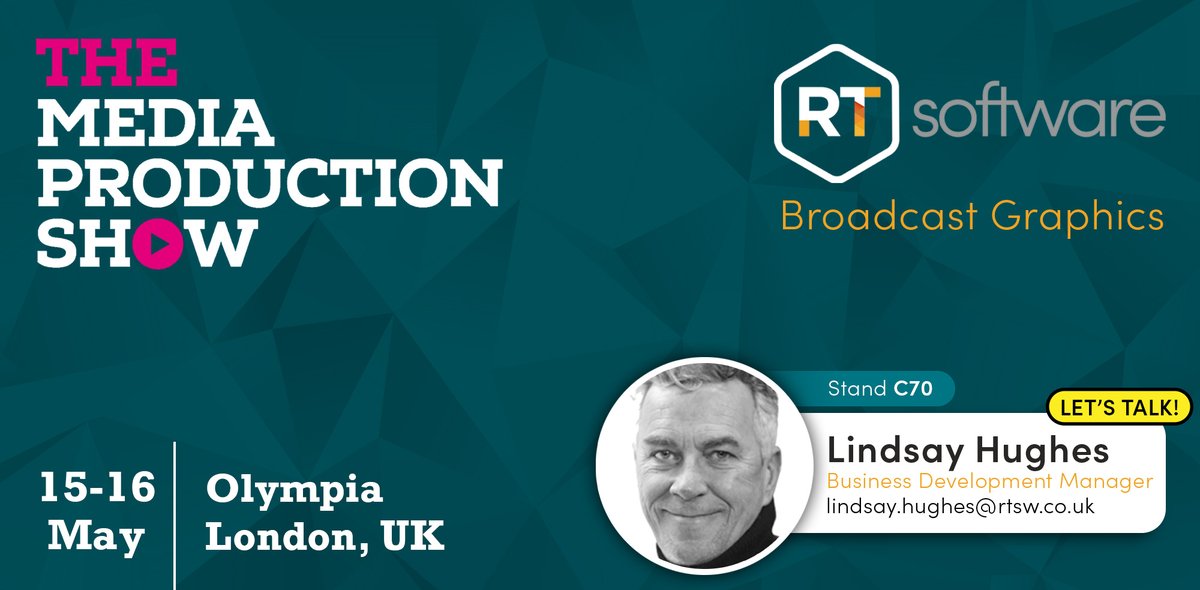 RT Software Ltd. (@rtsoftware) on Twitter photo βοΈ Join us at the Media Production & Technology Show in Olympia London! βοΈ
Our Business Development Manager, Lindsay Hughes, will be representing <a href="/RTSoftware/">RT Software Ltd.</a> at MPTS on May 15-16. Connect with Lindsay at stand C70 to explore how our cutting-edge graphics solutions can elevate βοΈ Join us at the Media Production & Technology Show in Olympia London! βοΈ
Our Business Development Manager, Lindsay Hughes, will be representing <a href="/RTSoftware/">RT Software Ltd.</a> at MPTS on May 15-16. Connect with Lindsay at stand C70 to explore how our cutting-edge graphics solutions can elevate