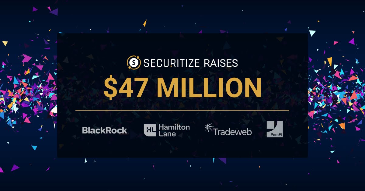 Securitize is excited to announce that we have completed a $47 million funding round led by @BlackRock together with @hamilton_lane, @paraficapital, @Tradeweb, and strategic investors @AptosLabs, @circle and @Paxos.

This further proves that the demand for tokenized real-world…