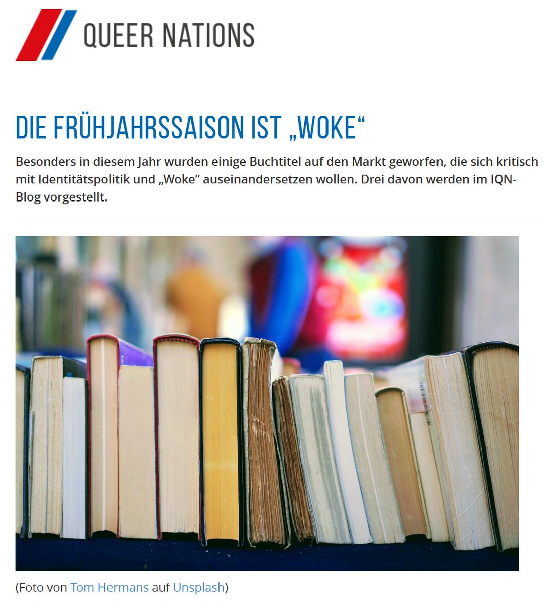 Meine Rezension zu drei 'Woke'-Büchern ist jetzt online: queernations.de/die-fruehjahrs…