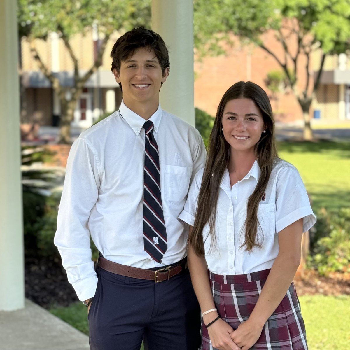Congratulations to our May Students of the Month, Mallory Swain and Andrew Patelli! We honor Mallory and Andrew as Best All Around for their remarkable perseverance and motivation both inside and outside the classroom. Way to go, Crusaders!