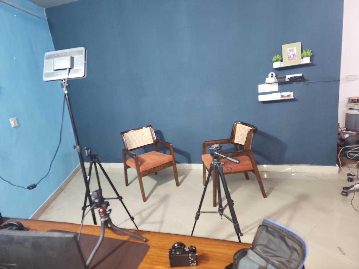 Setting up offline studio in my town. Operational day after tomorrow for podcast. Next time you are in himachal do give me a headsup 😍.