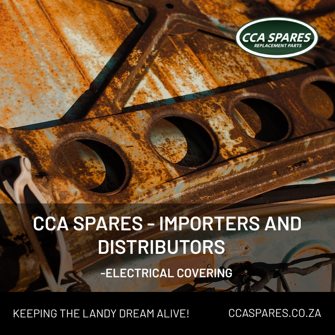 Landy Body Parts 🚙 ccaspares.co.za
CCA Spares Importers and Distributors of Replacement Parts

- Electrical Covering

#landroverseries #landroverlove
#landroversofinstagram #landy
#carsofinstagram #roadtrip #sa