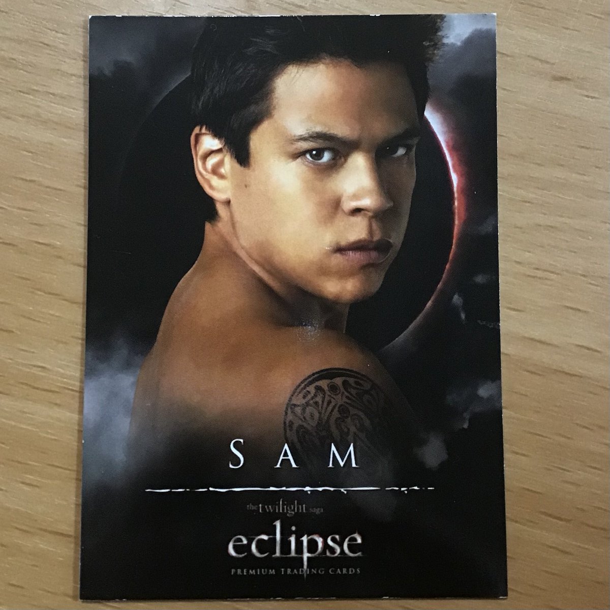 Ayako19770615's tweet image. I bought this trading card！🃏❤️
Is there another trading card of Sam Uley？？？🤔
#ChaskeSpencer #SamUley #EclipseTwilightSaga #TradingCard