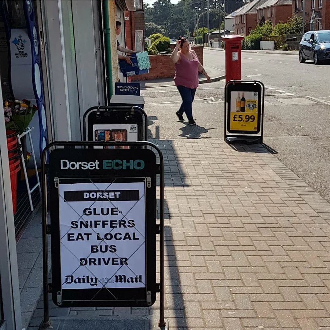 You guys can stop sending this one in now. Although the location is real (it’s a Londis on the Abbotsbury Road in Weymouth), it’s a fake made by a local (and frankly quite good) windup merchant.