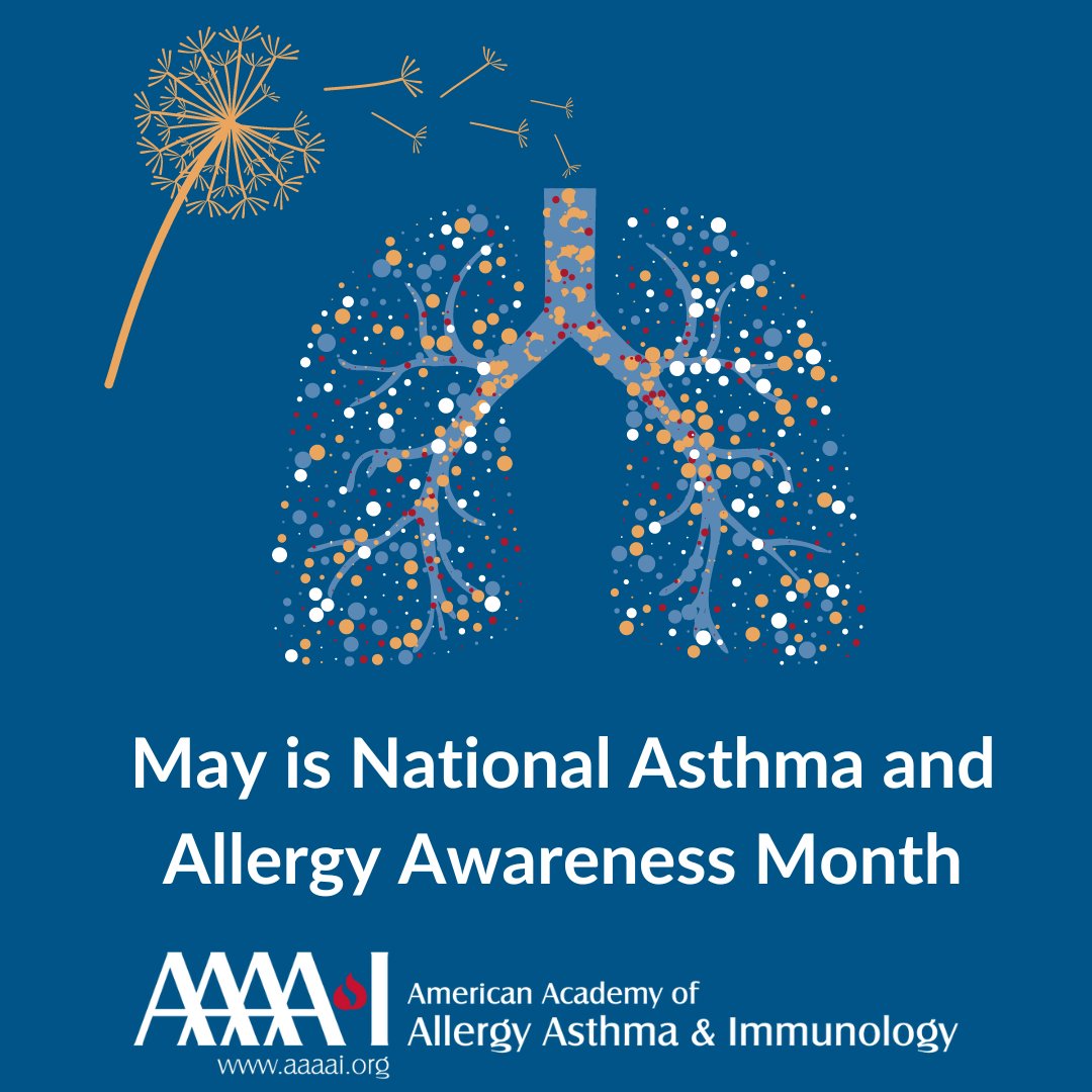 Take control of your asthma and allergies by visiting an allergist. You can find one in our directory. allergist.aaaai.org/find/ #AsthmaAndAllergyMonth #asthma #allergy