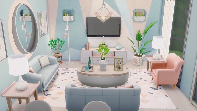 Living a pastel dream 🩵🌸
#Sims4 #Sims #Sims4CC #TheSims4 #ShowUsYourBuilds
