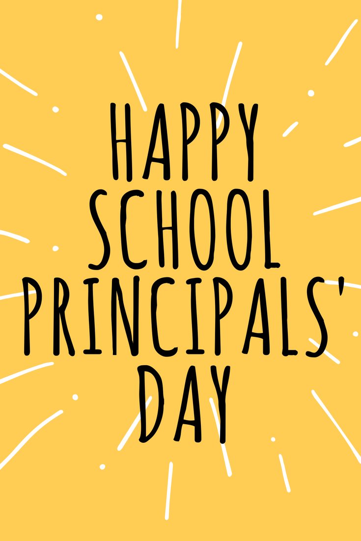 Happy School Principals’ Day to all of the amazing school leaders!!!