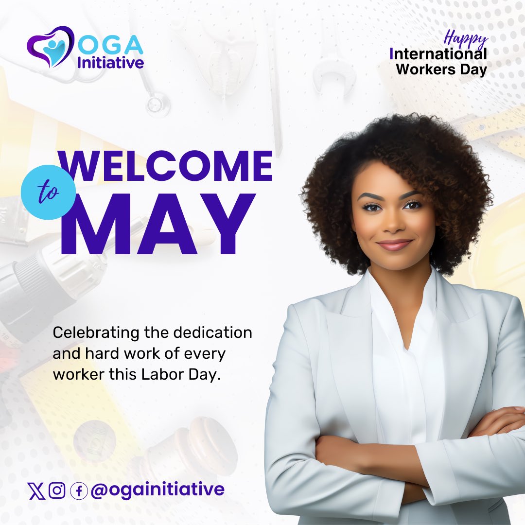 ogainitiative's tweet photo. HAPPY INTERNATIONAL WORKERS'
DAY To the multitasking, problem-solving, deadline-meeting work-stars.

#ogainitiative #InternationalLabourDay2024 
#HappyNewMonth https://t.co/21NlhhjJFj