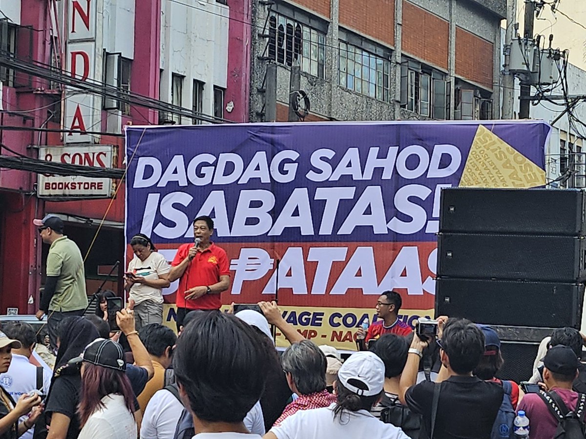 #LaborDay2024 Assembly at Espanya, all-labor program at Nicanor Reyes (killed by Japanese forces during WWII), & Manila march vs foreign military intervention. Also, Palestine solidarity. Salute to the working class! And onwards with the resistance against tyranny!